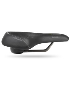 Fahrradsattel Selle Bassano Suprema 5zone EL Damen mit Elastomer-Dämpfung - Schwarz