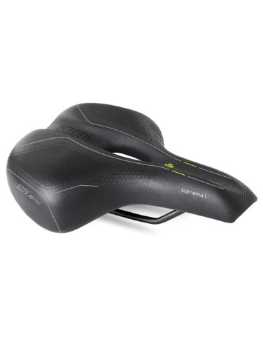 Fahrradsattel Selle Bassano Suprema 5zone EL Damen mit Elastomer-Dämpfung - Schwarz
