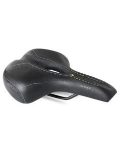 Fahrradsattel Selle Bassano Suprema 5zone EL Herren mit Elastomer-Dämpfung - Schwarz