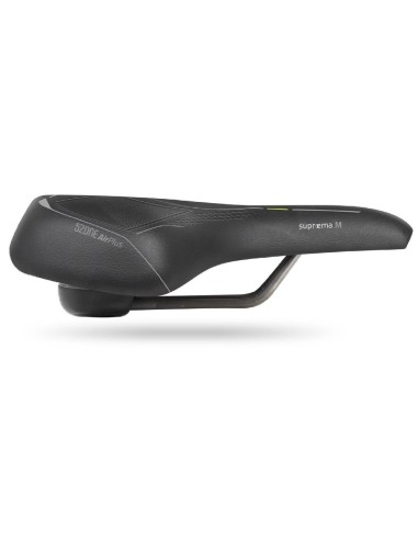 Fahrradsattel Selle Bassano Suprema 5zone EL Herren mit Elastomer-Dämpfung - Schwarz