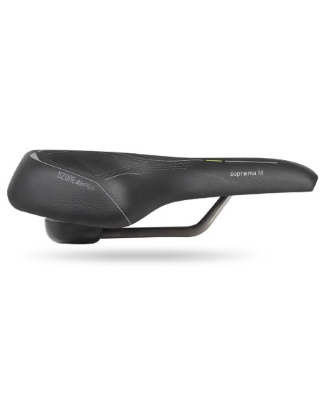 Fahrradsattel Selle Bassano Suprema 5zone EL Herren mit Elastomer-Dämpfung - Schwarz