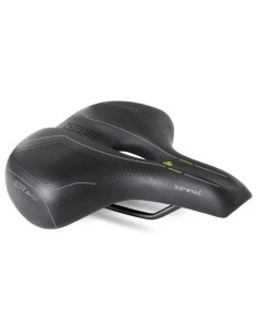 Fahrradsattel Selle Bassano Suprema 5zone EL City mit Elastomer-Dämpfung - Schwarz