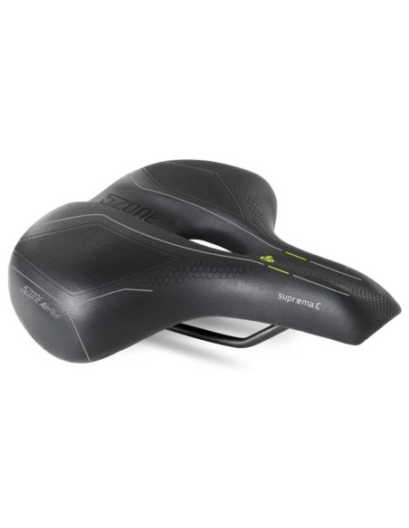 Fahrradsattel Selle Bassano Suprema 5zone EL City mit Elastomer-Dämpfung - Schwarz