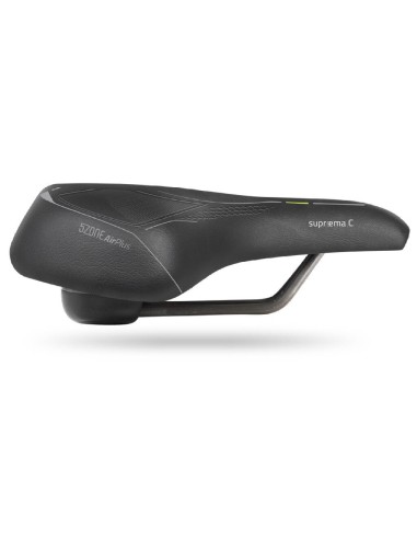 Fahrradsattel Selle Bassano Suprema 5zone EL City mit Elastomer-Dämpfung - Schwarz
