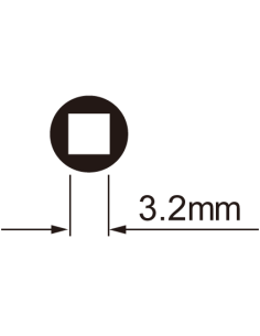 Speichenschlüssel IceToolz 12B3 für 3,2 mm Vierkantnippel