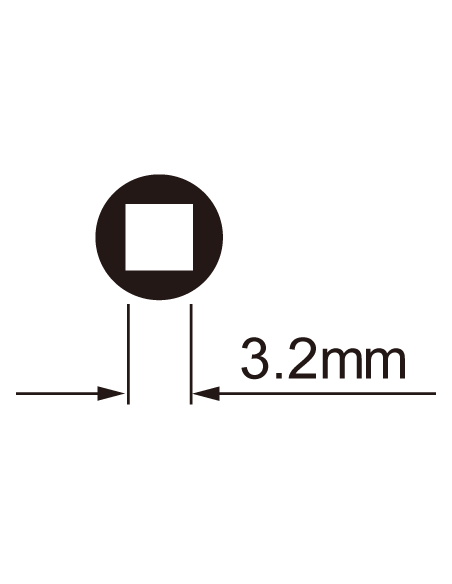 Speichenschlüssel IceToolz 12B3 für 3,2 mm Vierkantnippel