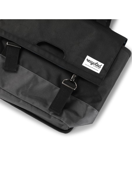 Recycelte Doppelpacktasche Urban Proof 40 Liter - Schwarz/Grau