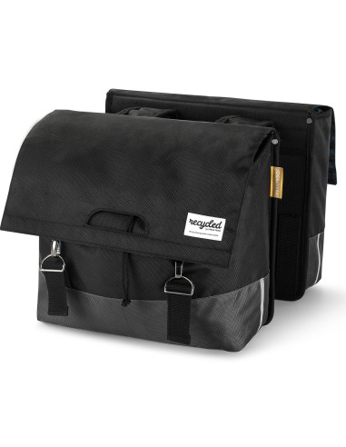 Recycelte Doppelpacktasche Urban Proof 40 Liter - Schwarz/Grau