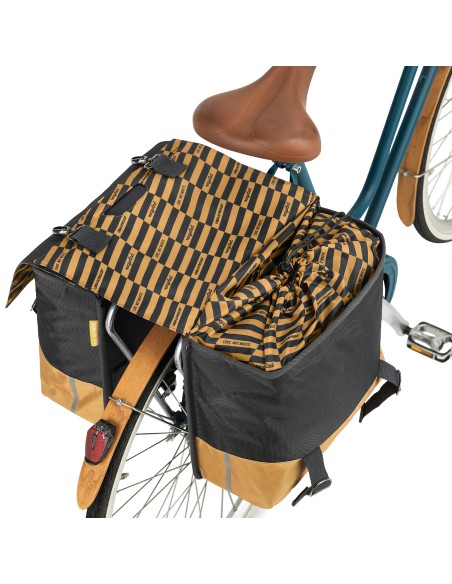 Recycelte Doppelpacktasche Urban Proof 40 Liter - Grau/Gelb