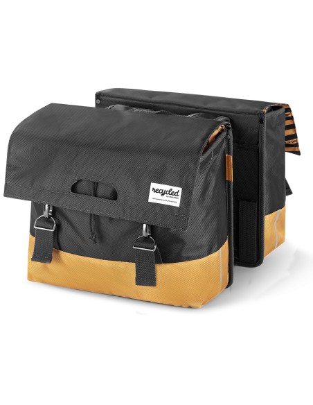 Recycelte Doppelpacktasche Urban Proof 40 Liter - Grau/Gelb