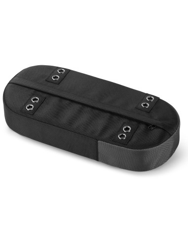 Recyceltes Gepäckträgerkissen Urban Proof 37,5 x 17 x 7 cm - Schwarz/Grau