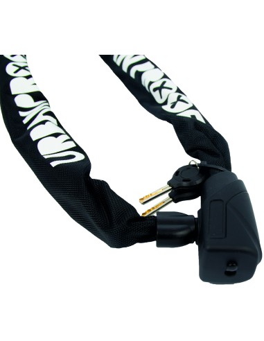 Kettenschloß Urban Proof ø8mm x 100cm - Schwarz