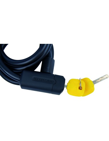 Spiralkabelschloß Urban Proof Ø12mm x 150cm - Schwarz