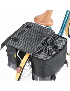 Recycelte Doppelpacktasche Urban Proof 55 Liter - Schwarz/Grau