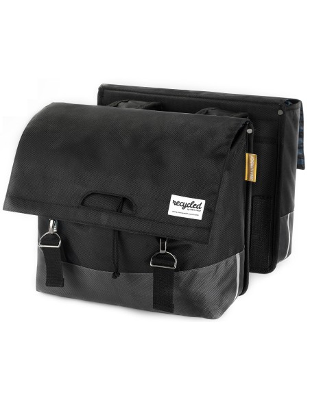 Recycelte Doppelpacktasche Urban Proof 55 Liter - Schwarz/Grau