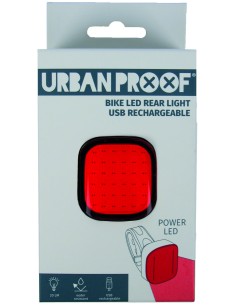 Rücklicht LED Urban Proof High Power Quadratisch - USB wiederaufladbar