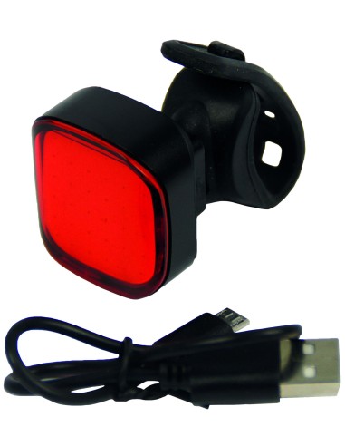 Rücklicht LED Urban Proof High Power Quadratisch - USB wiederaufladbar