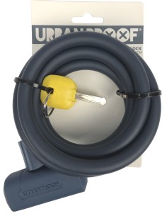 Spiralkabelschloß Urban Proof Ø12mm x 150cm - Blau matt