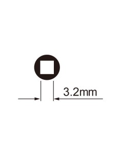 Speichenschlüssel Icetoolz 12B7  für 3,2mm Vierkantkantnippel