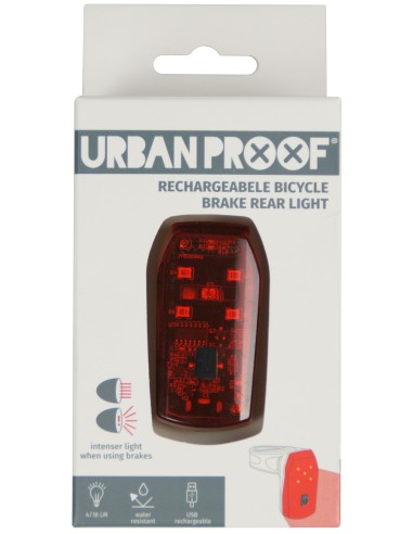 Rücklicht mit Bremsfunktion LED Urban Proof - USB aufladbar