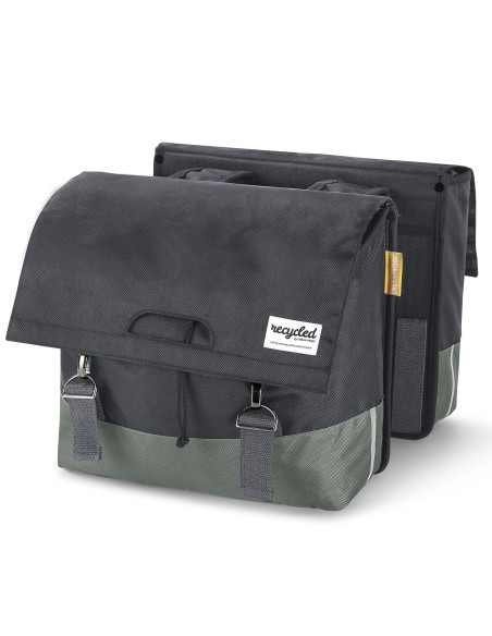 Recycelte Doppelpacktasche Urban Proof 40 Liter - Grün/Grau