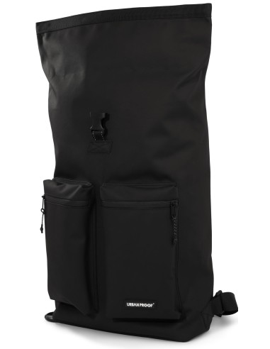 Recycelte Shopper-Fahrradtasche Urban Proof Rolltop Backpack 20 Liter 34 x 13 x 46 cm   Schwarz