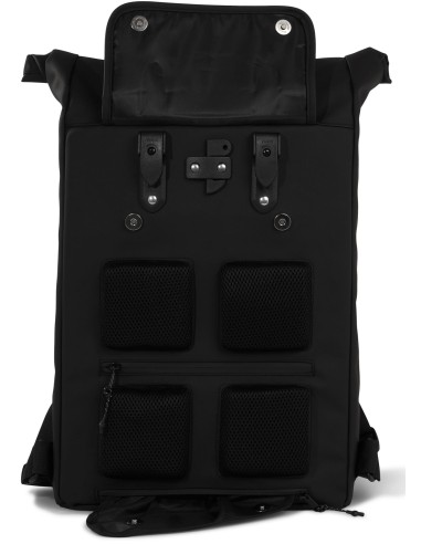 Recycelte Shopper-Fahrradtasche Urban Proof Rolltop Backpack 20 Liter 34 x 13 x 46 cm   Schwarz
