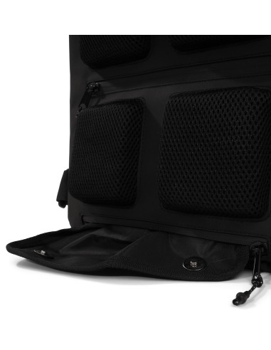 Recycelte Shopper-Fahrradtasche Urban Proof Rolltop Backpack 20 Liter 34 x 13 x 46 cm   Schwarz