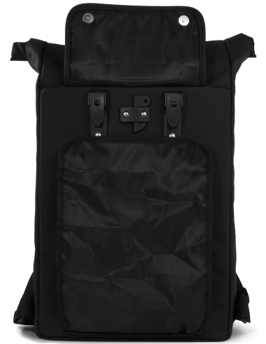 Recycelte Shopper-Fahrradtasche Urban Proof Rolltop Backpack 20 Liter 34 x 13 x 46 cm   Schwarz