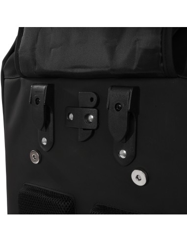 Recycelte Shopper-Fahrradtasche Urban Proof Rolltop Backpack 20 Liter 34 x 13 x 46 cm   Schwarz