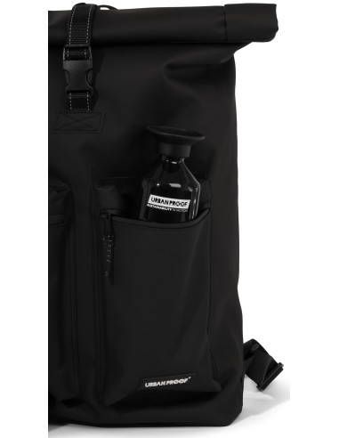 Recycelte Shopper-Fahrradtasche Urban Proof Rolltop Backpack 20 Liter 34 x 13 x 46 cm   Schwarz