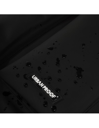 Recycelte Shopper-Fahrradtasche Urban Proof Rolltop Backpack 20 Liter 34 x 13 x 46 cm   Schwarz