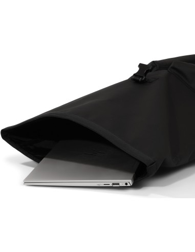 Recycelte Shopper-Fahrradtasche Urban Proof Rolltop Backpack 20 Liter 34 x 13 x 46 cm   Schwarz