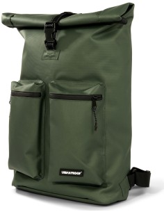 Recycelte Shopper-Fahrradtasche Urban Proof Rolltop Backpack 20 Liter 34 x 13 x 46 cm   Grün