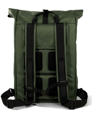 Recycelte Shopper-Fahrradtasche Urban Proof Rolltop Backpack 20 Liter 34 x 13 x 46 cm   Grün