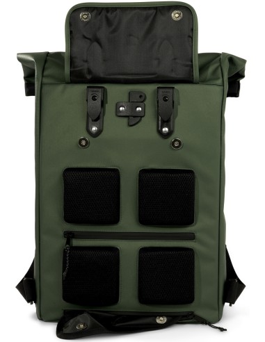 Recycelte Shopper-Fahrradtasche Urban Proof Rolltop Backpack 20 Liter 34 x 13 x 46 cm   Grün