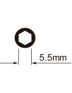 Speichennippelschlüssel IceToolz für 5,5 mm Sechskantnippel