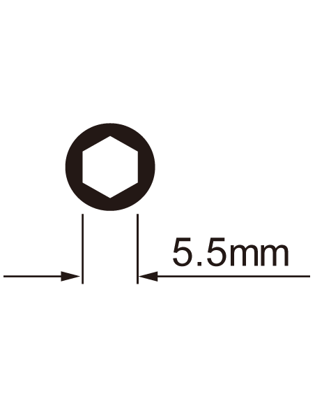 Speichennippelschlüssel IceToolz für 5,5 mm Sechskantnippel