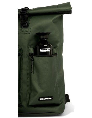 Recycelte Shopper-Fahrradtasche Urban Proof Rolltop Backpack 20 Liter 34 x 13 x 46 cm   Grün