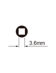 Speichenschlüssel Icetoolz 12D3 für 3,6 mm Vierkantnippel mit ergonomischem Griff
