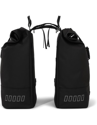 Recycelte Doppelpacktasche Urban Proof Rolltop 38 Liter 30 x 15 x 42 cm - Schwarz