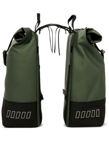 Recycelte Doppelpacktasche Urban Proof Rolltop 38 Liter 30 x 15 x 42 cm - Grün