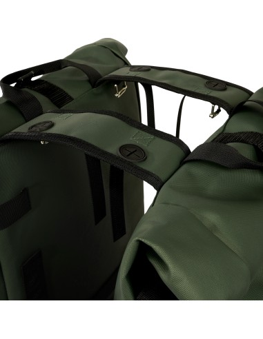 Recycelte Doppelpacktasche Urban Proof Rolltop 38 Liter 30 x 15 x 42 cm - Grün
