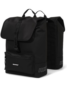 Recycelte Doppelpacktasche Urban Proof Cargo 38 Liter 30 x 15 x 42 cm - Schwarz