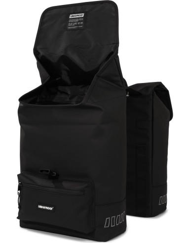 Recycelte Doppelpacktasche Urban Proof Cargo 38 Liter 30 x 15 x 42 cm - Schwarz