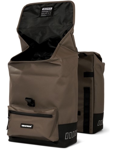 Recycelte Doppelpacktasche Urban Proof Cargo 38 Liter 30 x 15 x 42 cm - Braun