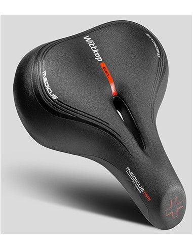 Fahrradsattel Wittkop Twin Medicus 3.0  City/Trekking - Schwarz
