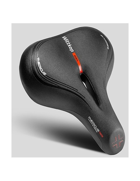 Fahrradsattel Wittkop Twin Medicus 3.0  City/Trekking - Schwarz