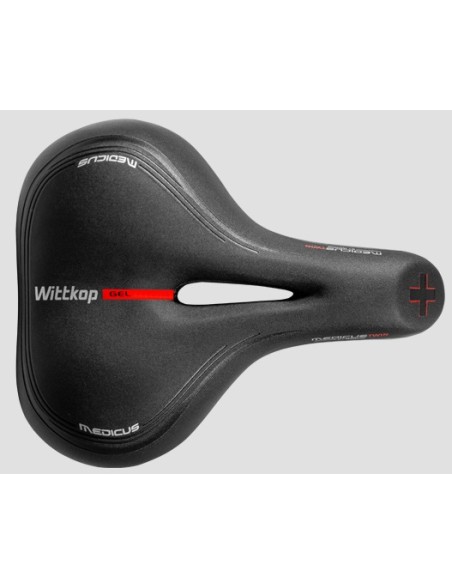 Fahrradsattel Wittkop Twin Medicus 3.0  City/Trekking - Schwarz