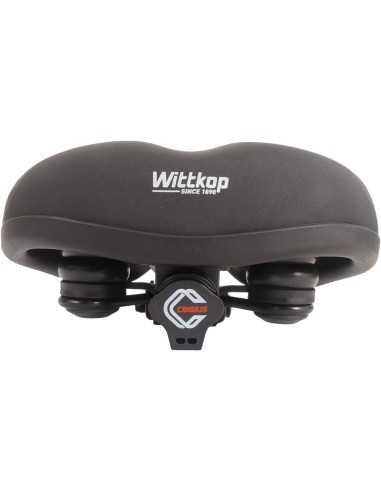 Fahrradsattel Wittkop Kelvin Accu mit Sattelkloben - Schwarz